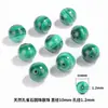 Cuentas sueltas de lapislázuli natural, cuentas redondas, accesorios para pulseras DIY, materiales para ensartar, cuentas de cristal azul para pulseras
