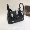 Mini Bolso Lindy de Piel de Vaca de Primera Capa, Bolso de Mano Genuino para Mujer, Bolso tipo 'Pillow Doctor', Bolso de Hombro Cruzado de Moda para el Trabajo