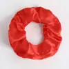 Scrunchies de Cetim Mais Vendidos Transfronteiriços em 70 Cores Sólidas, Elásticos de Cabelo de Alta Elasticidade para Mulheres, Acessórios de Cabelo Atacado