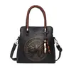 Bolso de Mano de Estilo Étnico Transfronterizo de Nicho Retro para Mujer 2026 Nuevo Bolso Cubo de Textura de Alta Calidad Bolso de Hombro Cruzado