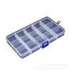 8 10 15 24 rejillas caja de almacenamiento transparente para joyas y herramientas caja de plástico para piezas de pesca componentes electrónicos caja de almacenamiento