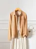 Camisas de Diseñador para Mujer, Prendas Exteriores Populares, Prendas de Punto, Cárdigans, Suéteres, Tops de Hilo Yangzi de Hilo Fino 2026