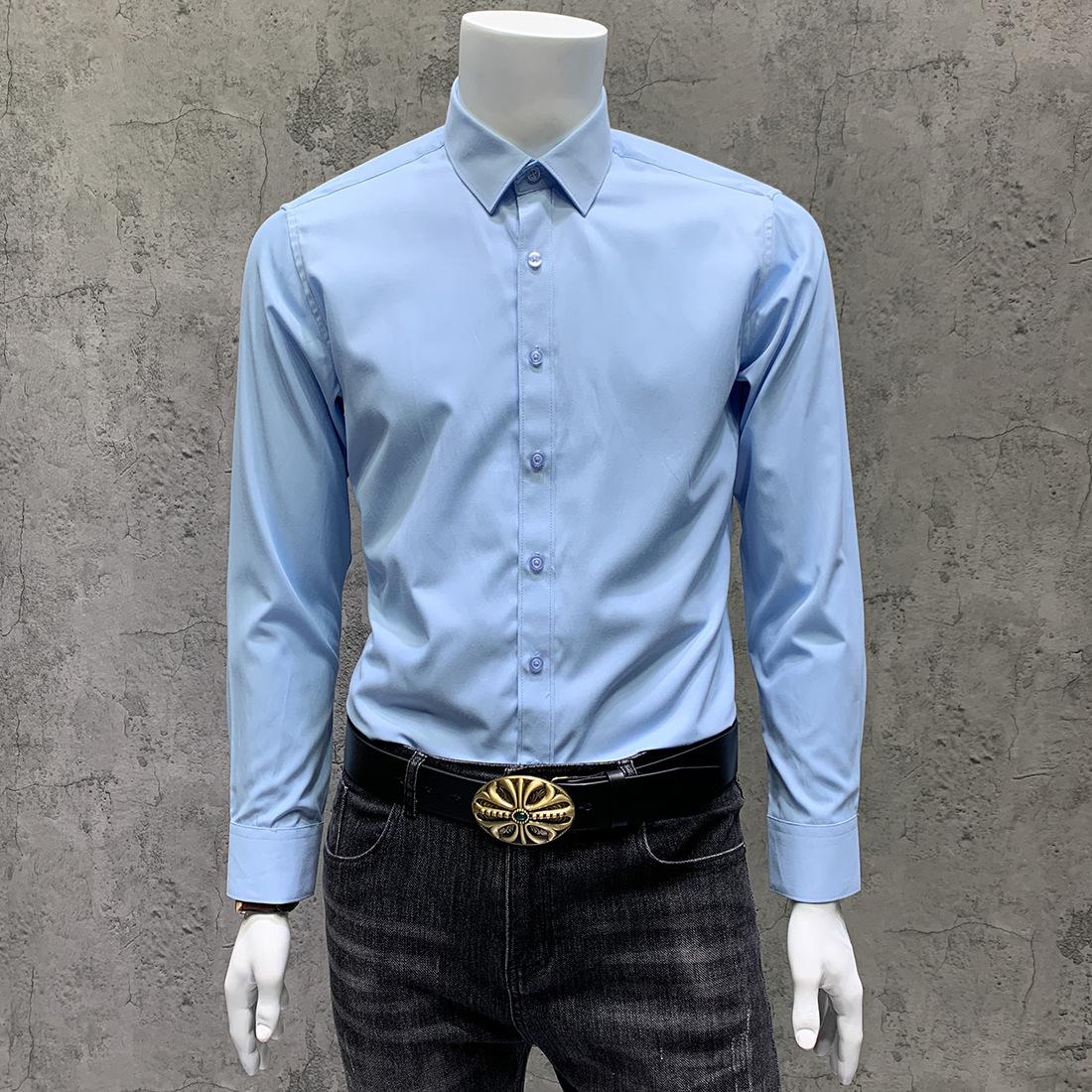 NS101纯色长袖衬衫 浅蓝色 (10).JPG