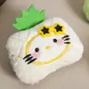 Colgantes de felpa de dibujos animados de la serie de frutas: manzana, pera, piña accesorios de ropa, broches, accesorios para bolsos y calcetines, artículos decorativos