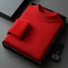 Suéter de Punto con Forro de Polar, Cuello Redondo, Talla Grande, Holgado, Estilo Juvenil, Top Sencillo para Hombre, Nueva Ropa de Invierno, Estilo Masculino