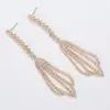 Pendientes dulces de estilo nacional retro europeo y americano para discoteca ktv, pendientes de diamantes para mujer, venta al por mayor E407