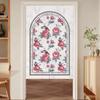 Cortina de Puerta Estilo Francés Cortina Divisoria Hogar Dormitorio Cocina Cortina Refugio Cortina Semicolgante Cortina de Baño Estilo Ins Sin Perforaciones