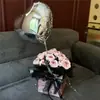 Festival do Meio do Outono, Dia dos Namorados, Buquê de Rosas e Flor de Ameixeira, Presente para Namorada, Melhor Amiga, Presente de Aniversário de Amigo, Presente de Dia dos Namorados