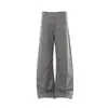 Wk461 High Street Estilo Old Money Unisex Moda Urbana de Alta Gama Diseño Plisado Pantalones Casuales de Corte Amplio para Hombre