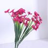 Transfronterizo 5 Flor de Hierba de Primavera Hierba Acuática Flor de Tela Serigrafiada Violeta Flor Artificial Boda Hotel Exterior Decorativo Flor Falsa