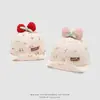 Gorra de Pico de Pato con Lazo, Estampado de Dibujos Animados, Visera Suave, Gorra de Béisbol para Bebé, Sombrero Casual para Exteriores con Protección Solar para Primavera