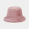 Ins Sombrero de Peluche Estilo Japonés Artístico Retro Simple Sombrero de Pescador Otoño e Invierno Estilo Coreano Versátil Cálido Moda Sombrero Cubo