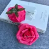 Cabeza de flor de rosa grande de París, flores artificiales, decoraciones para coche de boda, pared floral de boda, flores artificiales de tela de seda, diseño floral, venta al por mayor de un fabricante de arte floral
