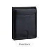 Chegada Nova Carteira Masculina Antifurto RFID Simples Dobrável Porta-Cartões Multifuncional Ultra-fina Portátil Carteira Curta