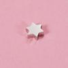 Cuentas de acero inoxidable pulidas con espejo de doble cara, 9 x 8 mm, con forma de estrella de David, pequeñas cuentas con agujeros de 1,8 mm, accesorios de joyería para hacer uno mismo.