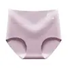 Calcinha Feminina de Algodão Puro com Paclitaxel, Antibacteriana, Confortável, Respirável, Tamanho Grande, Cintura Média-Alta, Simples, com Controle de Barriga