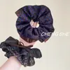 Estilo Francês Levemente Luxuoso Redondo Estampa de Leopardo Elástico para Cabelo Corda de Cabelo Moda Retrô Estilo Levemente Luxuoso Acessórios de Cabelo Simples Versáteis Venda por Atacado