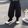 Conjunto de Tres Piezas de Punto con Lunares Estilo Coreano para Niñas Ropa de Otoño Chaleco de Punto Camiseta de Manga Larga Conjunto de Pantalones de Pierna Ancha para Niños Medianos y Grandes de Moda Otoño