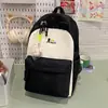 Mochila Nueva de Moda con Bloques de Color, Ligera, Casual, Simple, Versátil, Bolsa Escolar de Gran Capacidad para Niñas