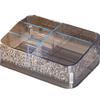 Caja de Almacenamiento de Cosméticos con Ondas de Agua Organizador de Maquillaje de Escritorio para Brochas de Maquillaje Caja de Maquillaje para Tocador Almacenamiento de Maquillaje para Productos para el Cuidado de la Piel Lápiz Labial