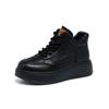 Zapatos de Caña Alta de Cuero Genuino de Primera Capa de Piel de Vaca para Mujer 2026 Otoño e Invierno Nuevo Estilo Suela Blanda de Caña Alta con Cordones Estilo Retro Zapatillas Casuales