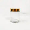 Botella de Crema Transparente de 150 ml Taza para Velas Botella de Vidrio Transparente Sellada Botella Muestreadora para Reempaque de Cosméticos Crema para Ojos