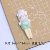 Ursinho Fofo Louça Comida Brinquedo Desenho Animado Artesanal DIY Joias Acessórios Cola Creme Resina Pequenos Acessórios Material para Presilha de Cabelo