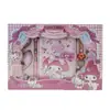 Set de Cuaderno con Candado de Contraseña Pu de Sanrio Bolso Boutique de Gama Alta que Calienta el Corazón Caja de Regalo Papelería para Niños Regalos Premios