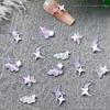 Hielo dulce a través de accesorios DIY joyería para uñas luminosa hielo a través de morado cuatro hombres estrella joyería para uñas mixta al por mayor