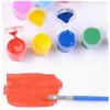 Kit de pigmentos acrílicos 12 cores pintura jardim de infância feito à mão diy pintura gesso atacado materiais de arte pintura