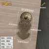 Novo Estilo Chinês Móveis Antigos Cobre Puro Pequeno Puxador Gaveta Porta de Armário Porta de Mesa de Cabeceira Puxador Etiqueta Pendurada Caractere Fu Clássico
