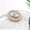 Hebilla de perla y diamante directa de fábrica accesorios de placa de flor hecha a mano para sombrero DIY adornos de joyería de accesorios de diamantes de imitación para ropa y zapatos