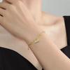 Nueva pulsera vintage con diseño de estanque de loto Yuhuan, nueva pulsera con cierre de koi y gota de aceite de esmalte chino, joyería de oro de estilo chino.