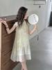 Vestido Cheongsam sin Mangas con Borlas de Estilo Chino para Niñas 2025 Verano Nuevo Moderno Vestido Chaleco para Niños Mayores, Delgado