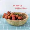 Hecho a Mano Bambú Productos de Bambú Cesta de Bambú Supermercado Sala de Estar Fruta Azul Cesta para Pan al Vapor Cesta de Almacenamiento de Bambú Cesta para Dim Sum