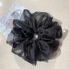 Anillo para el cabello grande de organza de color brillante, lazo grande, niña coreana, celebridad de internet, nueva moda, accesorios para el cabello de ala ancha europeos y americanos