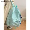 Bolso Escolar Suave Estilo Japonés Transfronterizo para Mujer, Versión Coreana, Color Sólido, Mochila Versátil para Adolescentes, Adecuado para Estudiantes de Secundaria y Preparatoria