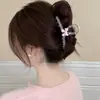 Grampo de cabelo coreano de alta qualidade para cabelos grossos, grampo de tubarão grande para a parte de trás da cabeça, presilha super grande, acessório de cabelo