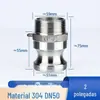 Conector Rápido de Aço Inoxidável 304 Tipo C Tipo F Tipo Encaixe Rápido Tipo Alavanca Conector Macho e Fêmea para Mangueira de Tubo de Água