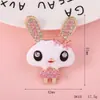 Venta Caliente Fabricante Venta Directa Conejo Grande Conejo Hueco Cabeza de Conejo DIY Funda para Teléfono Kit de Material de Belleza Aleación Al por Mayor