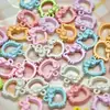 Aleación Gato Lindo Pintado Agujero para Colgar Accesorios DIY Cadena para Teléfono Llavero Hecho a Mano Joyería Colgante al por Mayor