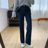 Faz você parecer mais alto e as pernas mais longas! Jeans skinny de cintura alta com elasticidade em quatro direções para afinar a silhueta, perfeito para o outono