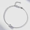 Pulseira de Bolha em Prata Esterlina S925 Corrente de Diamante Booger Feminina Galvanizada Ouro Champagne Ouro Rosa Corrente Venda Direta da Fábrica Atacado