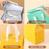 Bolsa aislante de aluminio no tejido desechable y gruesa para leche, té, café, repostería, barbacoa, comida para llevar