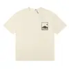 2025 Verão Masculino Rhude High Street Estampado Respirável Manga Curta Marca de Moda Camiseta de Manga Curta Pulôver Verão