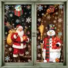 Adesivos de Natal da Amazon para o exterior: flocos de neve, bonecos de neve, adesivos de vidro, renas de desenho animado, Papai Noel e adesivos eletrostáticos