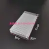 Disipador de calor de aluminio de dientes finos Ancho 80 100 120 160 200 mm Radiador de placa de circuito de alta potencia