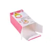 Spot Embalagem para Chupeta de Bebê Caixa Retangular Personalizável Publicidade Dobrável Caixa de Papel Caixa Colorida de Papelão Branco