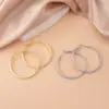 Pendientes Largos de Aguja Plateada para Mujer, Pendientes de Lujo de Gama Alta con un Diseño Único, Pendientes de Aro Nicho, Pendientes de Círculo Exagerados para Caras Cuadradas y Redondas, Pendientes de Aro Lisos