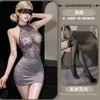 Gato Nocturno Lencería Sexy de Encaje Vestido Bodycon de Secretaria Pijama Caliente Fácil de Quitar Estilo Puro Deseo Uniforme de OL Atuendo de Tentación